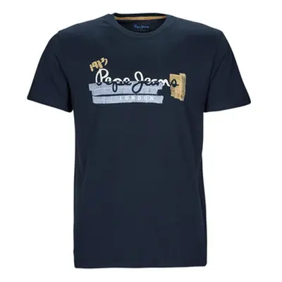 Pepe jeans RAFA men's T shirt in Marine