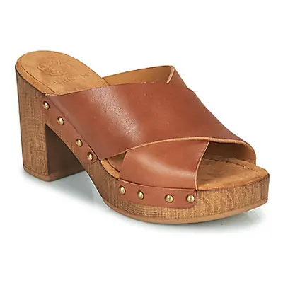 Unisa TAPIA women's Mules / Casual Shoes in Brown