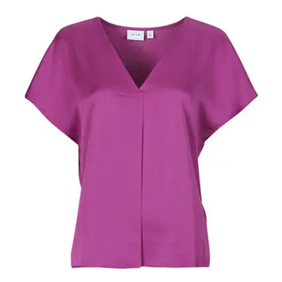 Vila VIELLETTE women's Blouse in Pink