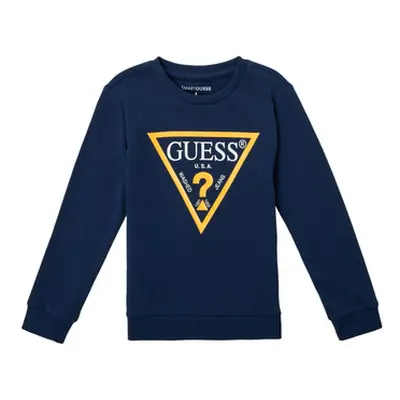 Guess CANISE boys's Children's sweatshirt in Blue