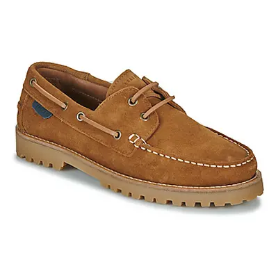 Pellet OLIVIO men's Boat Shoes in Brown