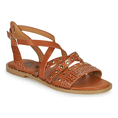 Elue par nous Lescot women's Sandals in Brown