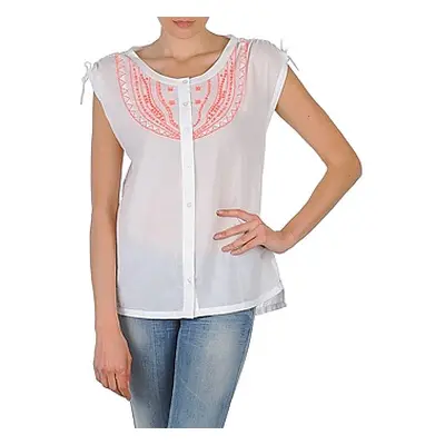 Antik Batik AYLA women's Short sleeved Shirt in White