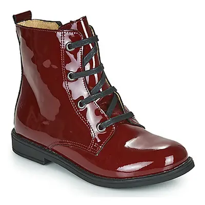 Citrouille et Compagnie HEMANU girls's Children's Mid Boots in Red