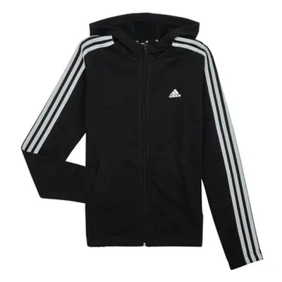 Adidas 3S FZ HD girls's Children's Sweatshirt in Black