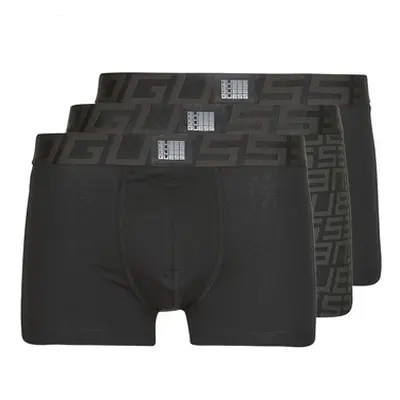 Guess IDOL BOXER TRUNK PACK X3 men's Boxer shorts in Black