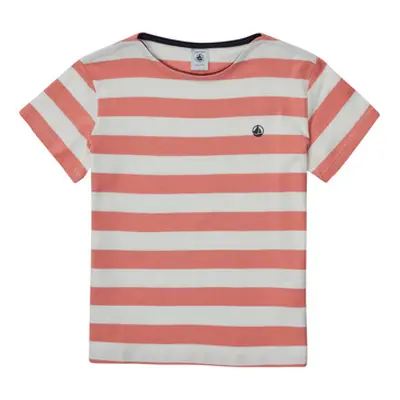 Petit Bateau BIBALI girls's Children's T shirt in White