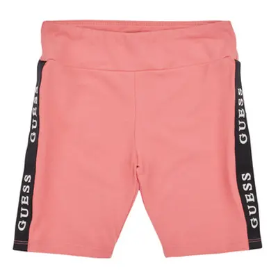 Guess BERMUDA girls's Children's shorts in Pink