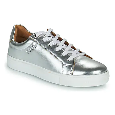 BOSS J19062 girls's Children's Shoes (Trainers) in Silver