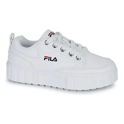 Fila SANDBLAST girls's Children's Shoes (Trainers) in White