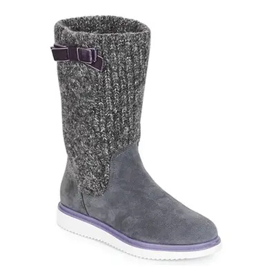 Geox J THYMAR GIRL girls's Children's High Boots in Grey