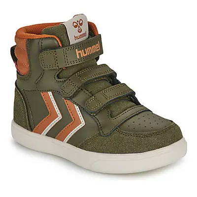 Hummel STADIL PRO JR boys's Children's Shoes (High-top Trainers) in Green