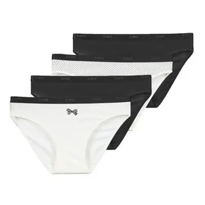 DIM POCKETS COTON STRETCH X5 women's Knickers/panties in Black