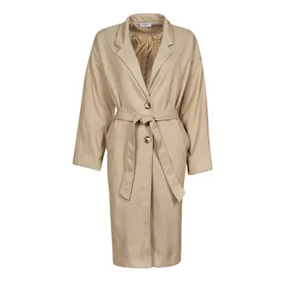 Betty London PIXIE women's Coat in Beige