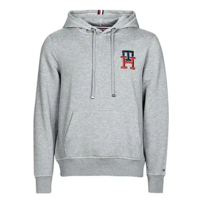 Tommy Hilfiger ESSENTIAL MONOGRAM HOODY men's Sweatshirt in Grey