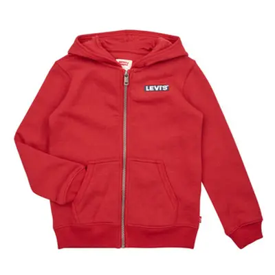 Levis LVN BOXTAB FULL ZIP HOODIE boys's Children's sweatshirt in Red