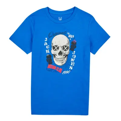 Jack & Jones JORROXBURY TEE SS CREW NECK boys's Children's T shirt in Blue