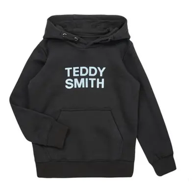 Teddy Smith SICLASS HOODY boys's Children's sweatshirt in Black