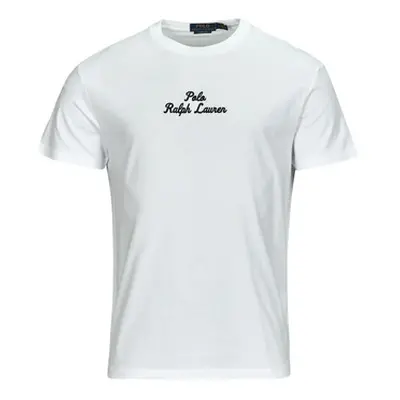 Polo Ralph Lauren T-SHIRT AJUSTE EN COTON POLO RALPH LAUREN CENTER men's T shirt in White