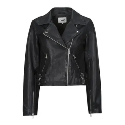 Only ONLALBA women's Leather jacket in Black