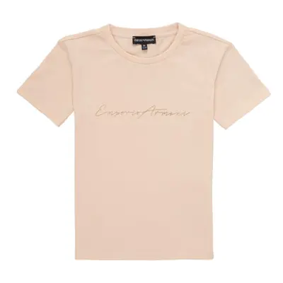 Emporio Armani Armel girls's Children's T shirt in Pink