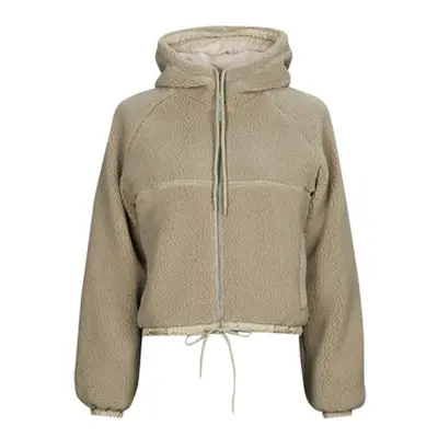 Superdry CODE SL BORG ZIP THRU women's Jacket in Beige