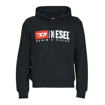 Diesel S-GINN-HOOD-DIV men's Sweatshirt in Black