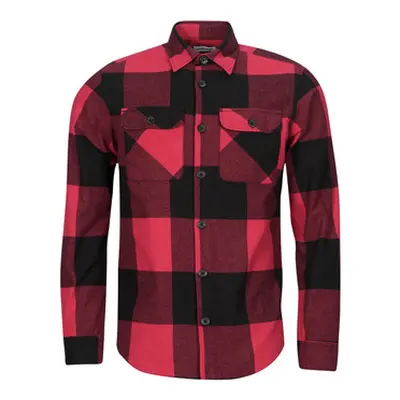 Jack & Jones JJEDARREN BUFFALO OVERSHIRT LS men's Long sleeved Shirt in Red