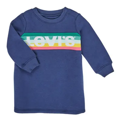 Levis SWEATSHIRT DRESS girls's Children's dress in Blue