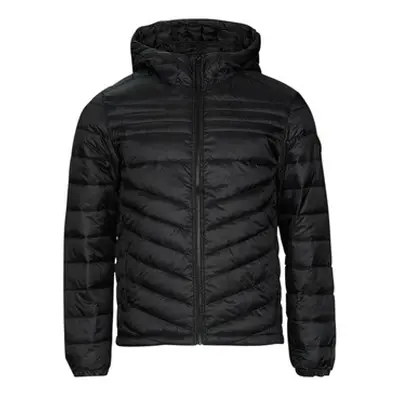 Jack & Jones JJEHERO PUFFER HOOD men's Jacket in Black