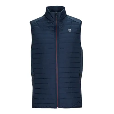 Jack & Jones JJEMULTI BODYWARMER COLLAR men's Jacket in Marine