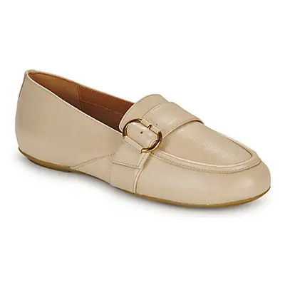 Geox D PALMARIA women's Loafers / Casual Shoes in Beige