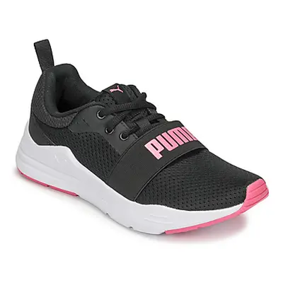 Puma JR PUMA WIRED RUN girls's Children's Sports Trainers (Shoes) in Black