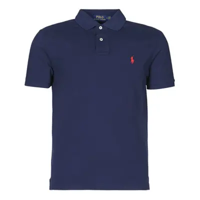 Polo Ralph Lauren POLO AJUSTE DROIT EN COTON BASIC MESH LOGO PONY PLAYER men's Polo shirt in Mar