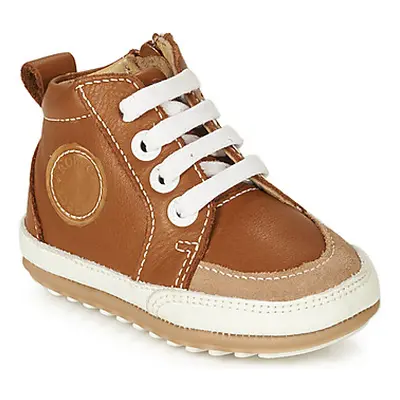 Robeez MIGO boys's Children's Shoes (High-top Trainers) in Brown