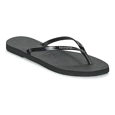 Havaianas YOU METALLIC women's Flip flops / Sandals (Shoes) in Black