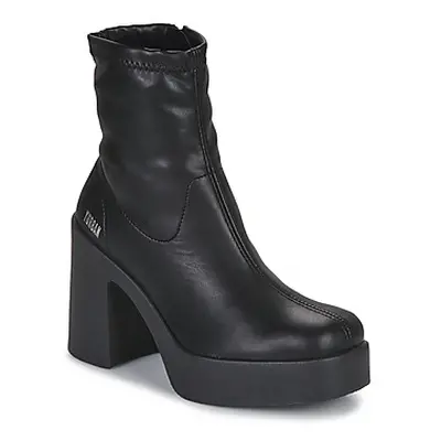 Yurban BERGAMO women's Low Ankle Boots in Black