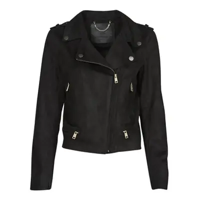 Guess MONICA JACKET women's Leather jacket in Black