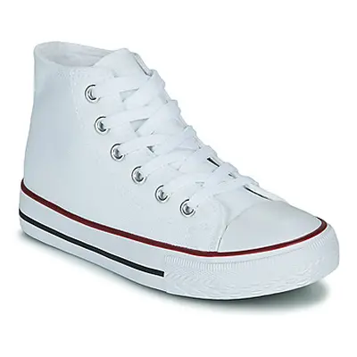 Citrouille et Compagnie OUTIL girls's Children's Shoes (High-top Trainers) in White