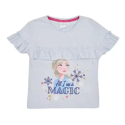 TEAM HEROES T-SHIRT LA REINE DES NEIGES girls's Children's T shirt in Blue