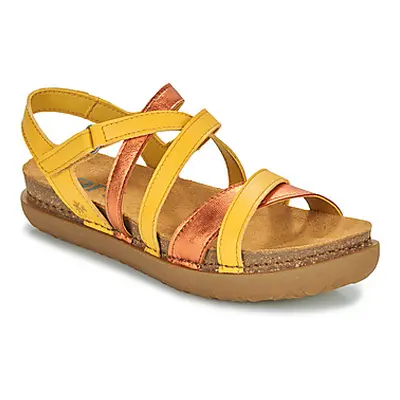 Art RHODES women's Sandals in Yellow