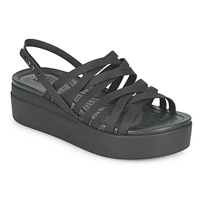 Crocs CROCS BROOKLYN STRAPPY LOWWDGW women's Sandals in Black