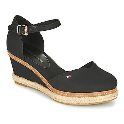 Tommy Hilfiger BASIC CLOSED TOE MID WEDGE women's Espadrilles / Casual Shoes in Black