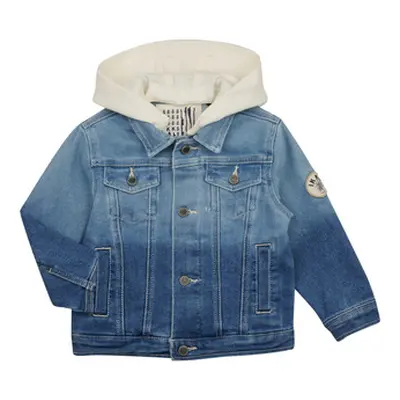 Ikks XW40023 boys's Children's Denim jacket in Blue