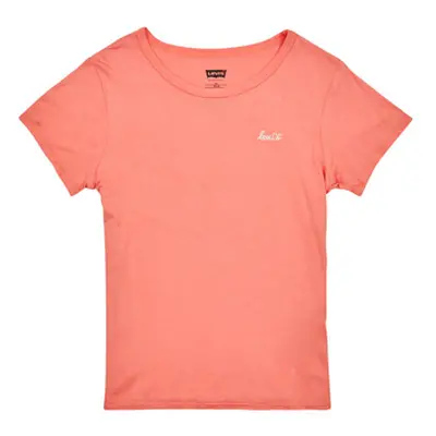 Levis LVG HER FAVORITE TEE girls's Children's T shirt in Pink