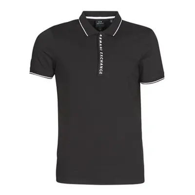 Armani Exchange HANEMO men's Polo shirt in Black