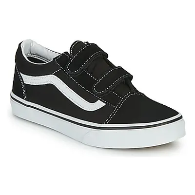 Vans OLD SKOOL V girls's Children's Shoes (Trainers) in Black