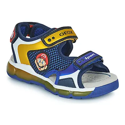 Geox J SANDAL ANDROID BOY boys's Children's Sandals in Blue