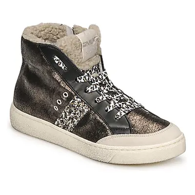 Meline CAR1425 women's Shoes (High-top Trainers) in Black