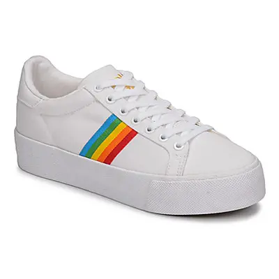 Gola ORCHID PLATEFORM RAINBOW women's Shoes (Trainers) in White